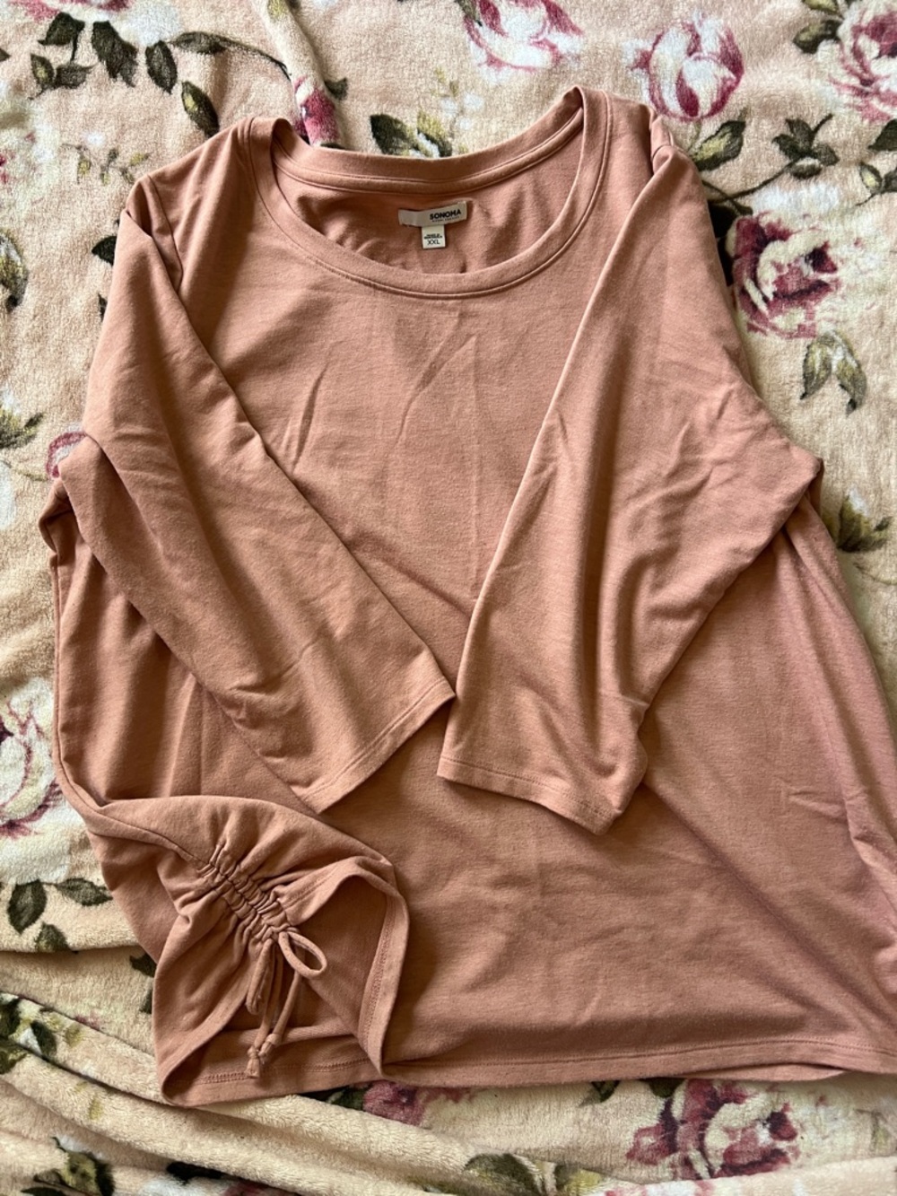 Sonoma Dusty Rose Long Sleeve Tee